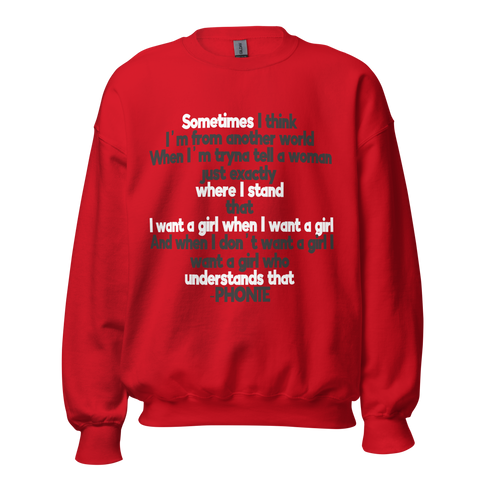 UNDERSTANDING...CREWNECK SWEATSHIRT