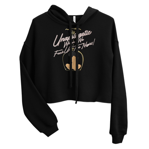 UNAPOLOGETIC WWFUTN CROP TOP HOODIE